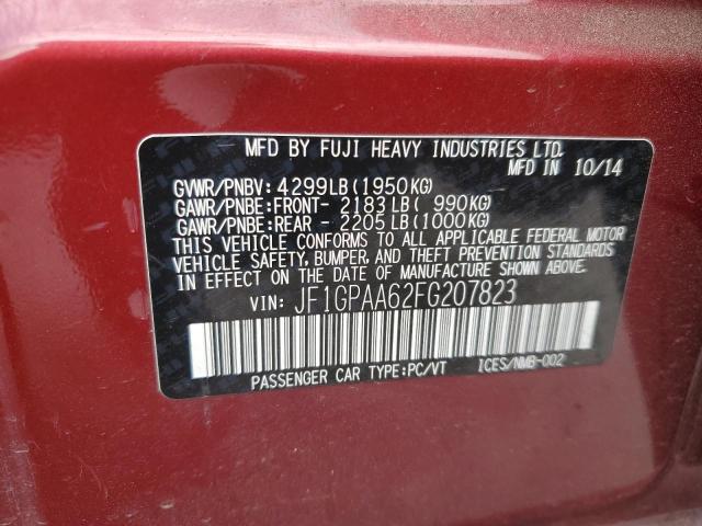 2015 SUBARU IMPREZA JF1GPAA62FG207823