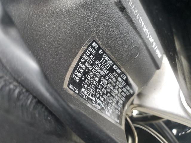 2022 KAWASAKI ZX636 K - JKBZXJH19NA012788