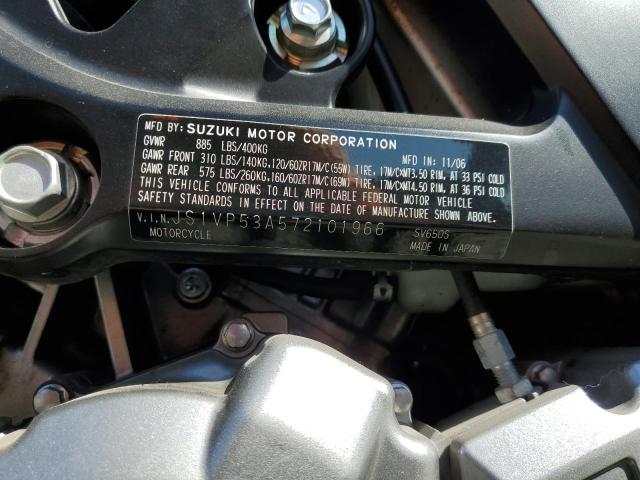 2007 SUZUKI SV650 JS1VP53A572101966