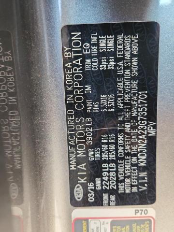 2016 KIA SOUL KNDJN2A23G7351701