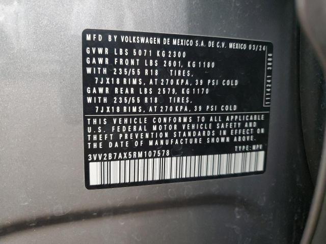 2024 VOLKSWAGEN TIGUAN SE 3VV2B7AX5RM107578