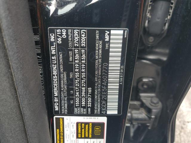 2015 MERCEDES-BENZ GL 350 BLUETEC 4JGDF2EE5FA607770