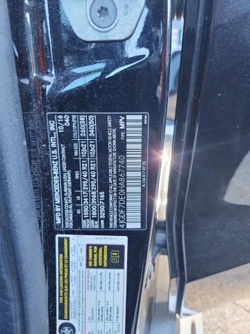 2017 MERCEDES-BENZ GLS 550 4M 4JGDF7DE0HA867740