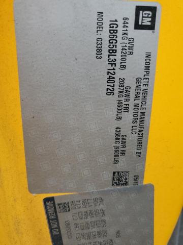 2015 CHEVROLET EXPRESS G4 #3302664008