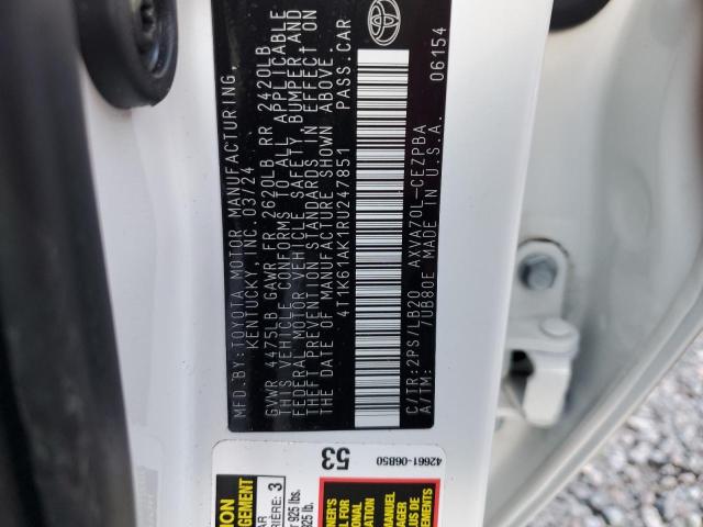 2024 TOYOTA CAMRY XSE 4T1K61AK1RU247851
