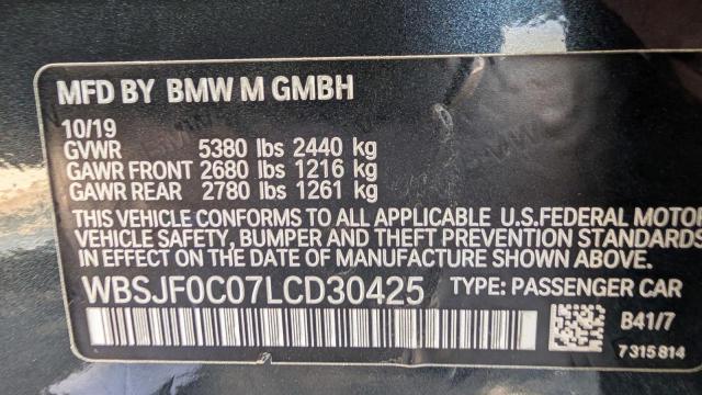 2020 BMW M5 BASE WBSJF0C07LCD30425