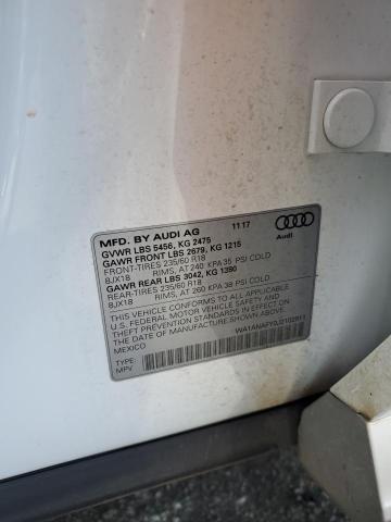 2018 AUDI Q5 PREMIUM WA1ANAFY0J2102911