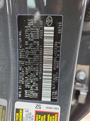 2025 TOYOTA CAMRY XSE 4T1DAACKXSU598641