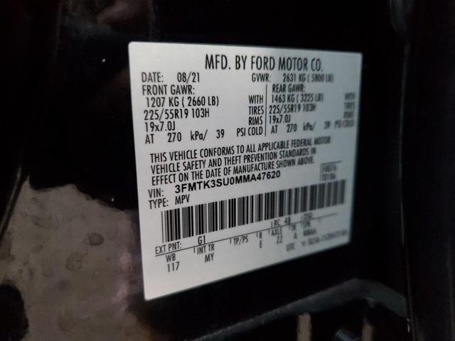 2021 FORD MUSTANG MA 3FMTK3SU0MMA47620