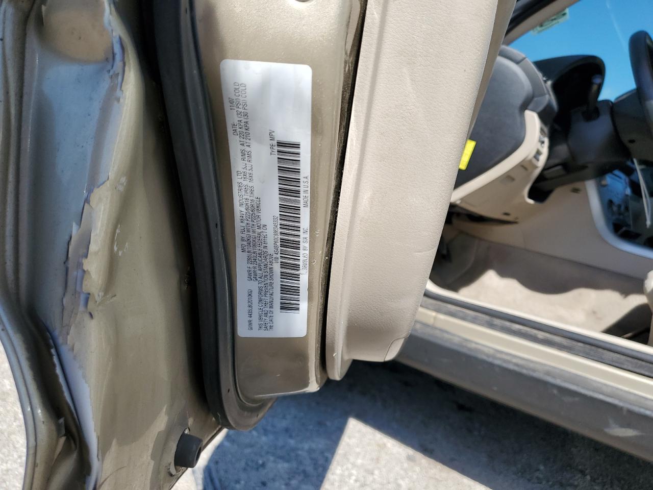 Lot #3258959017 2008 SUBARU OUTBACK