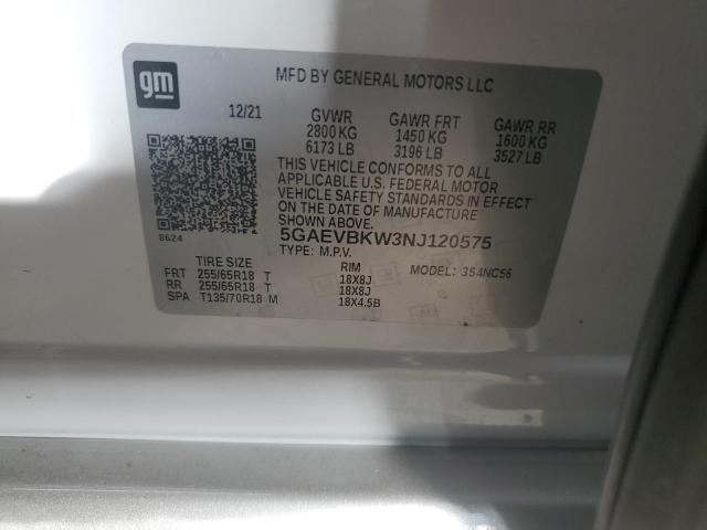 2022 BUICK ENCLAVE PR 5GAEVBKW3NJ120575