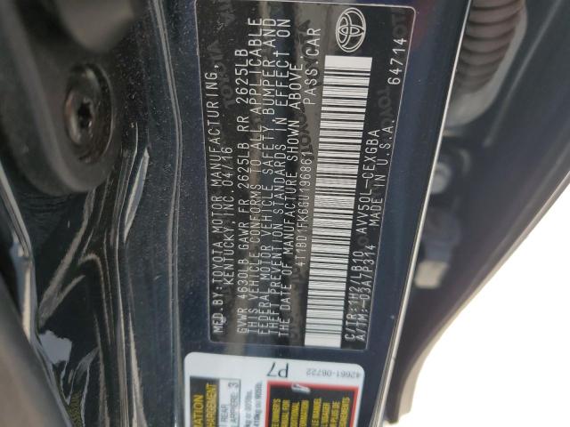 2016 TOYOTA CAMRY HYBRID 4T1BD1FK6GU196861