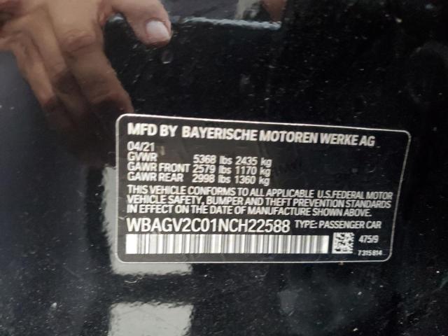 2022 BMW 840I WBAGV2C01NCH22588