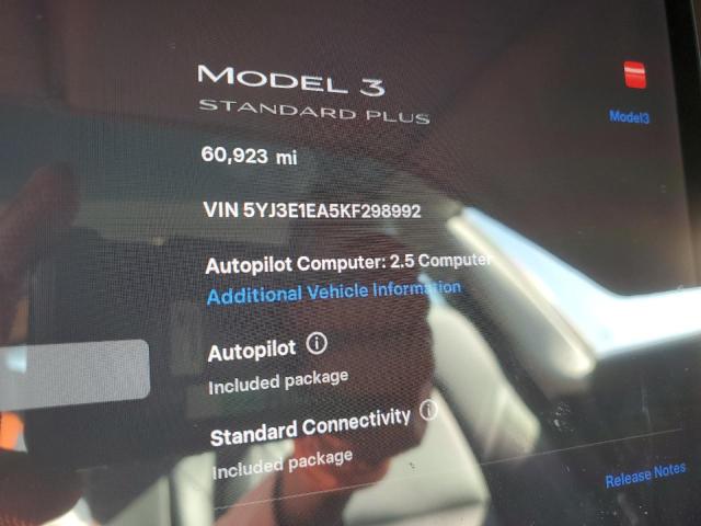2019 TESLA MODEL 3 5YJ3E1EA5KF298992