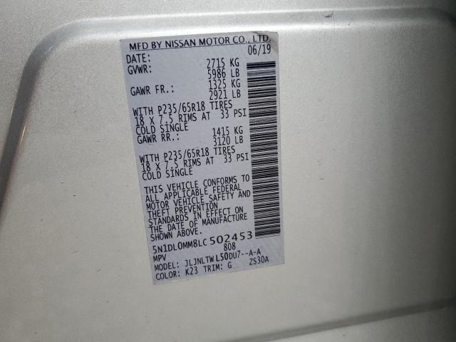 2020 INFINITI QX60 LUXE 5N1DL0MM8LC502453