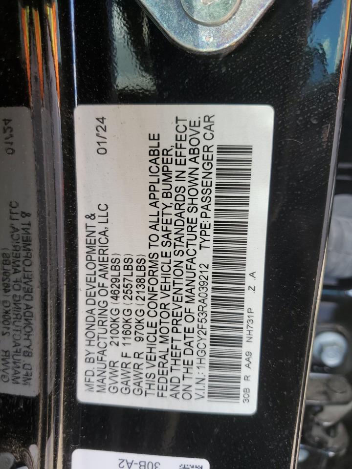 HONDA ACCORD HYBRID SPORT