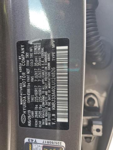 2020 HYUNDAI TUCSON LIMITED KM8J33A40LU124826