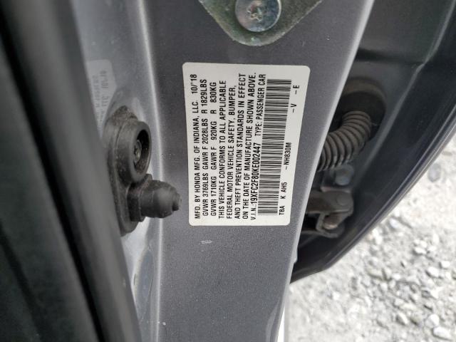 2019 HONDA CIVIC SPOR 19XFC2F80KE002447