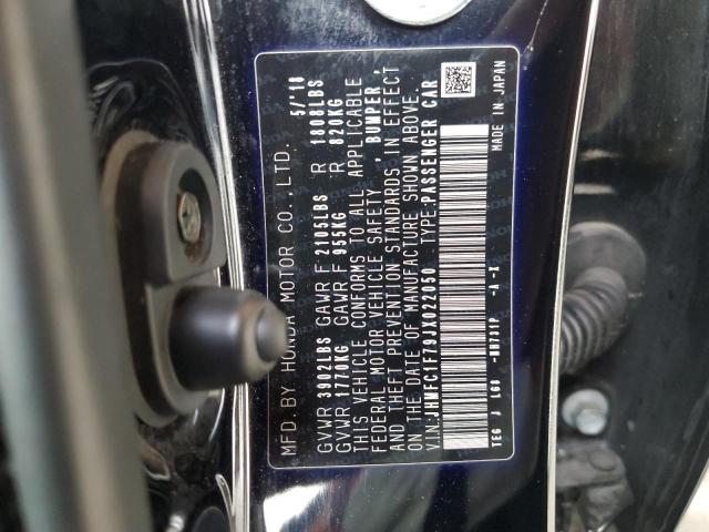 2018 HONDA CIVIC EXL JHMFC1F79JX022050