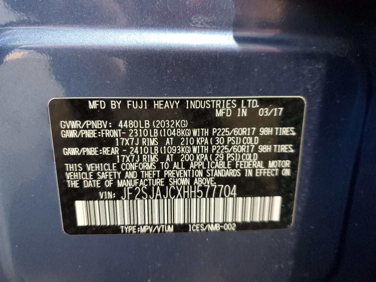 SUBARU FORESTER 2.5I LIMITED