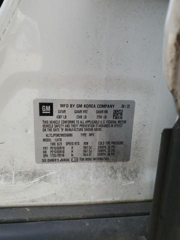 2022 CHEVROLET TRAX 1LT KL7CJPSM2NB556886