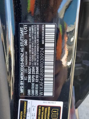 2022 MERCEDES-BENZ C 300 W1KAF4GB8NR030924