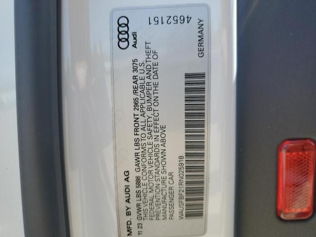 2024 AUDI S7 PRESTIG WAUSFBF21RN025918