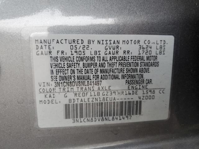 2022 NISSAN VERSA S 3N1CN8DV8NL841497