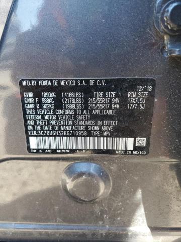 2019 HONDA HR-V LX 3CZRU6H32KG710958