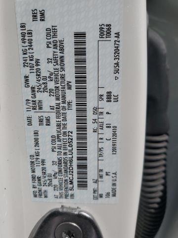 2020 LINCOLN CORSAIR RESERVE 5LMCJ2DH6LUL05272