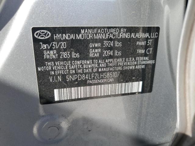 2020 HYUNDAI ELANTRA SE - 5NPD84LF2LH585107