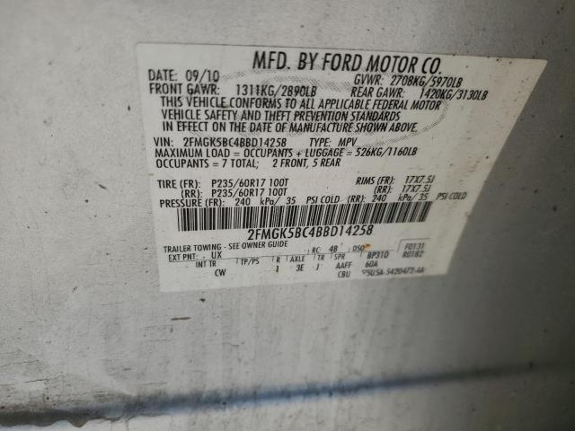 2011 FORD FLEX SE - 2FMGK5BC4BBD14258