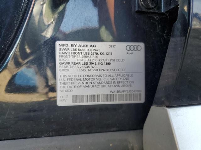 2018 AUDI Q5 PREMIUM WA1BNAFY6J2047689