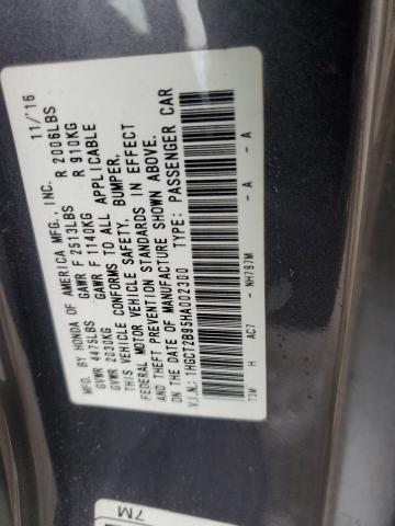 2017 HONDA ACCORD EXL 1HGCT2B95HA002300