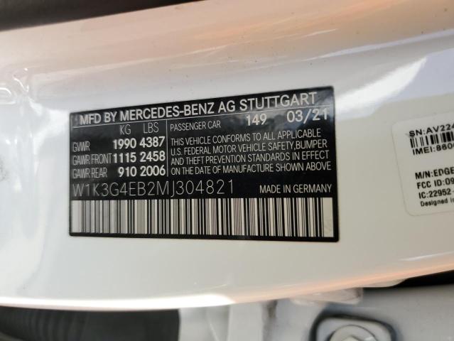 2021 MERCEDES-BENZ A 220 W1K3G4EB2MJ304821