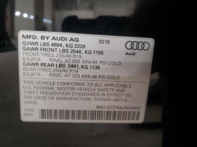 2018 AUDI Q3 PREMIUM WA1JCCFS4JR028624