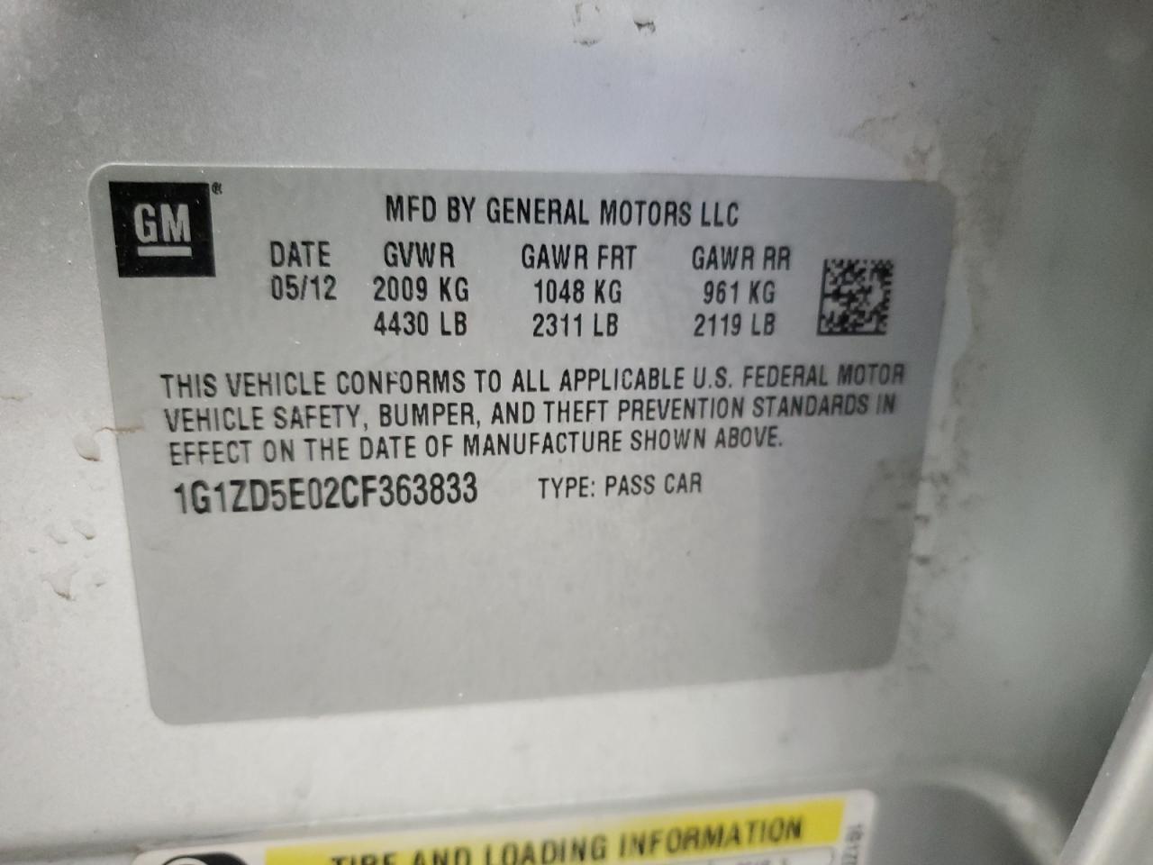 CHEVROLET MALIBU 2LT