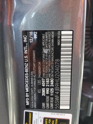 2017 MERCEDES-BENZ C 300 55SWF4JB9HU204078
