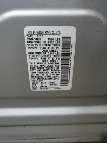 2013 NISSAN ROGUE S #3311461343