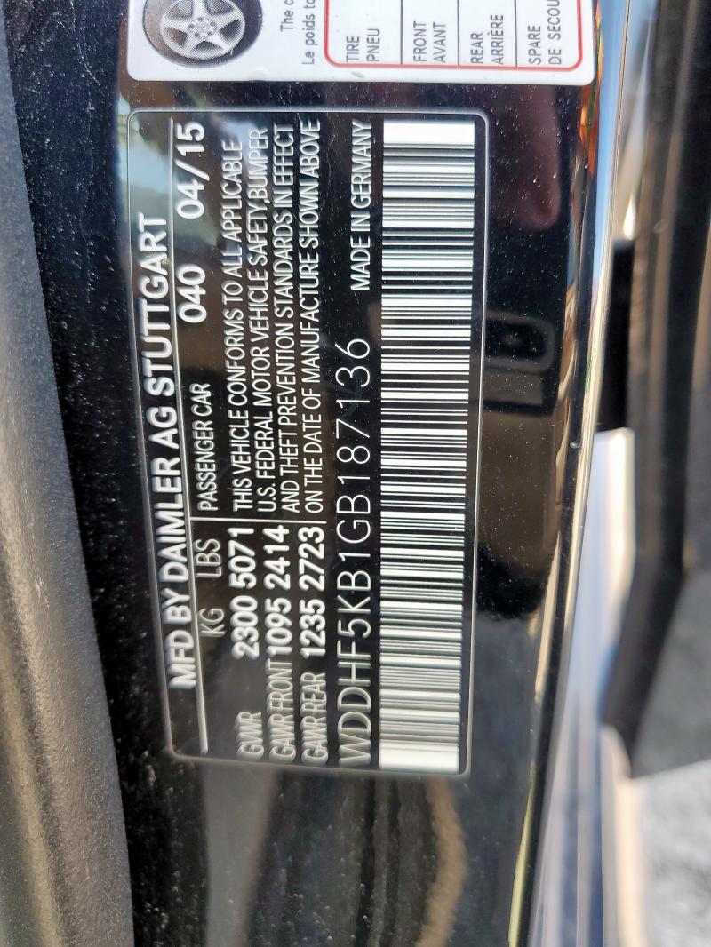 2016 MERCEDES-BENZ E 350 WDDHF5KB1GB187136