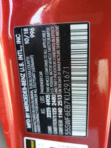 2019 MERCEDES-BENZ C 43 AMG 55SWF6EB7KU291671