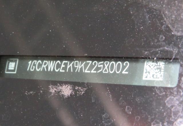 2019 CHEVROLET SILVERADO C1500 LT 1GCRWCEK9KZ258002