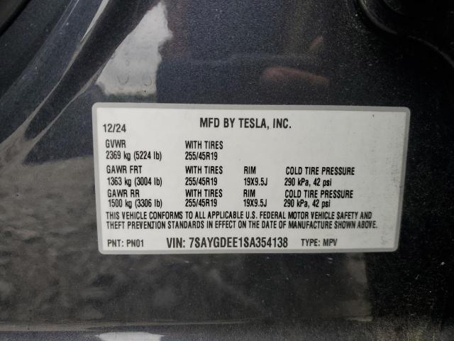 2025 TESLA S P85 7SAYGDEE1SA354138