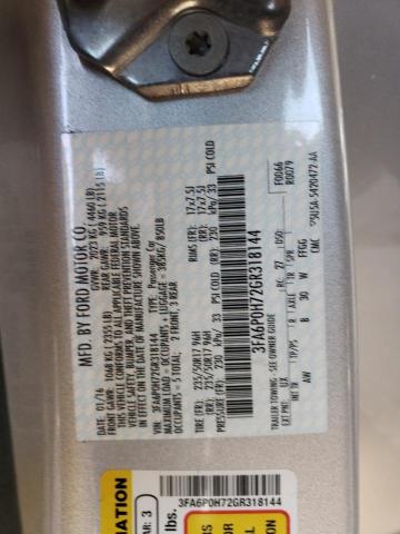 2016 FORD FUSION SE - 3FA6P0H72GR318144