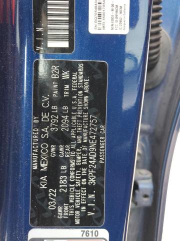 2022 KIA FORTE FE - 3KPF24AD9NE472757