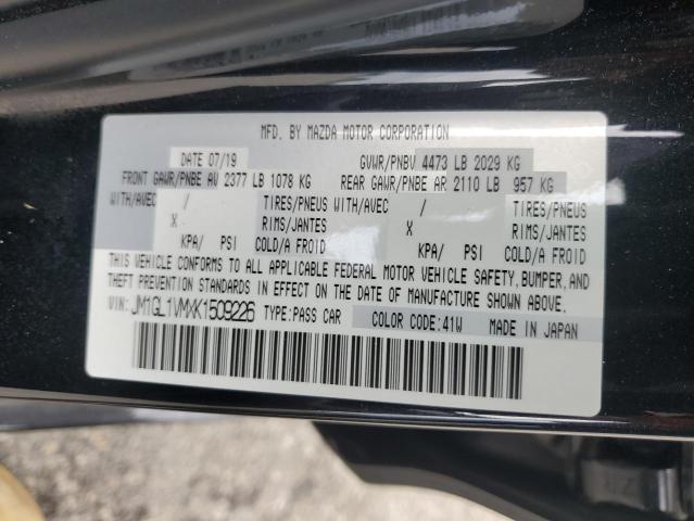2019 MAZDA 6 TOURING JM1GL1VMXK1509226