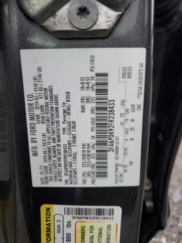 2015 FORD FUSION TIT 3FA6P0K92FR238433