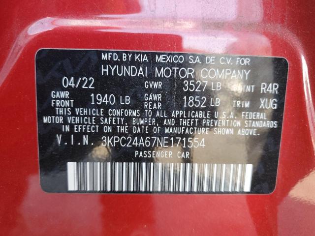 2022 HYUNDAI ACCENT SE - 3KPC24A67NE171554