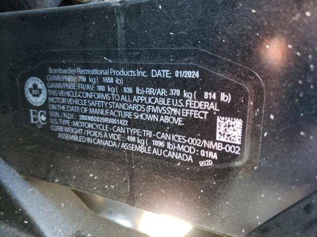 2024 CAN-AM SPYDER ROA - 2BXNBDD20RV001422