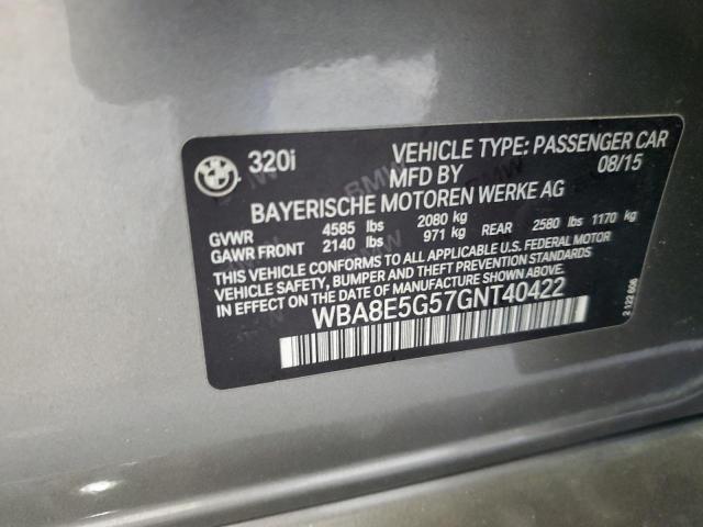 2016 BMW 320 XI WBA8E5G57GNT40422